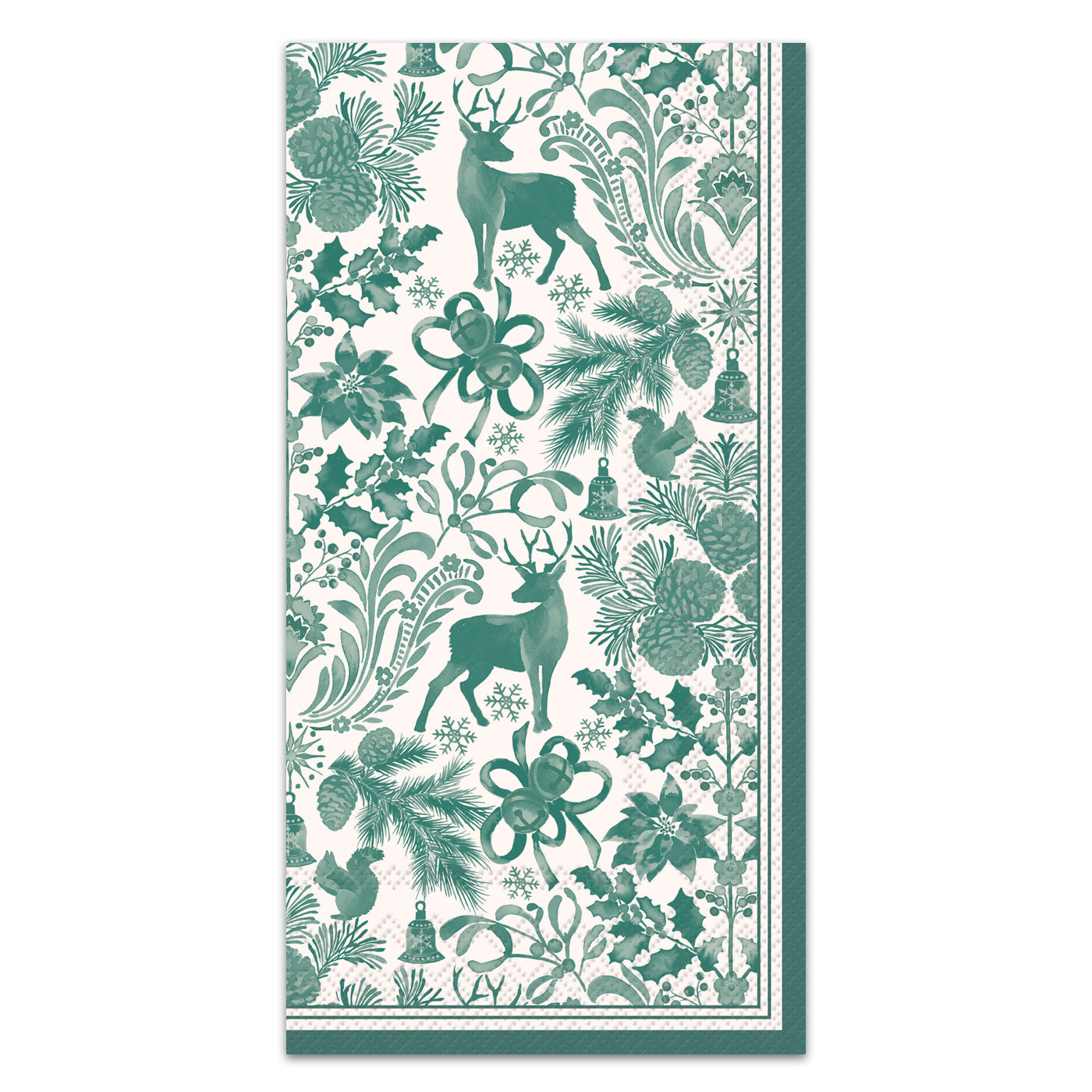 Brimsley Toile Green Paper Guest Towels - Buffet Napkins