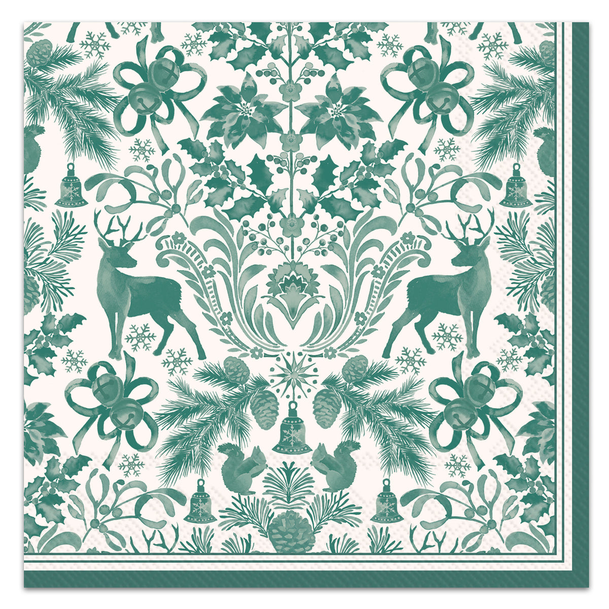 Coastal Christmas Tree Paper Luncheon Napkins