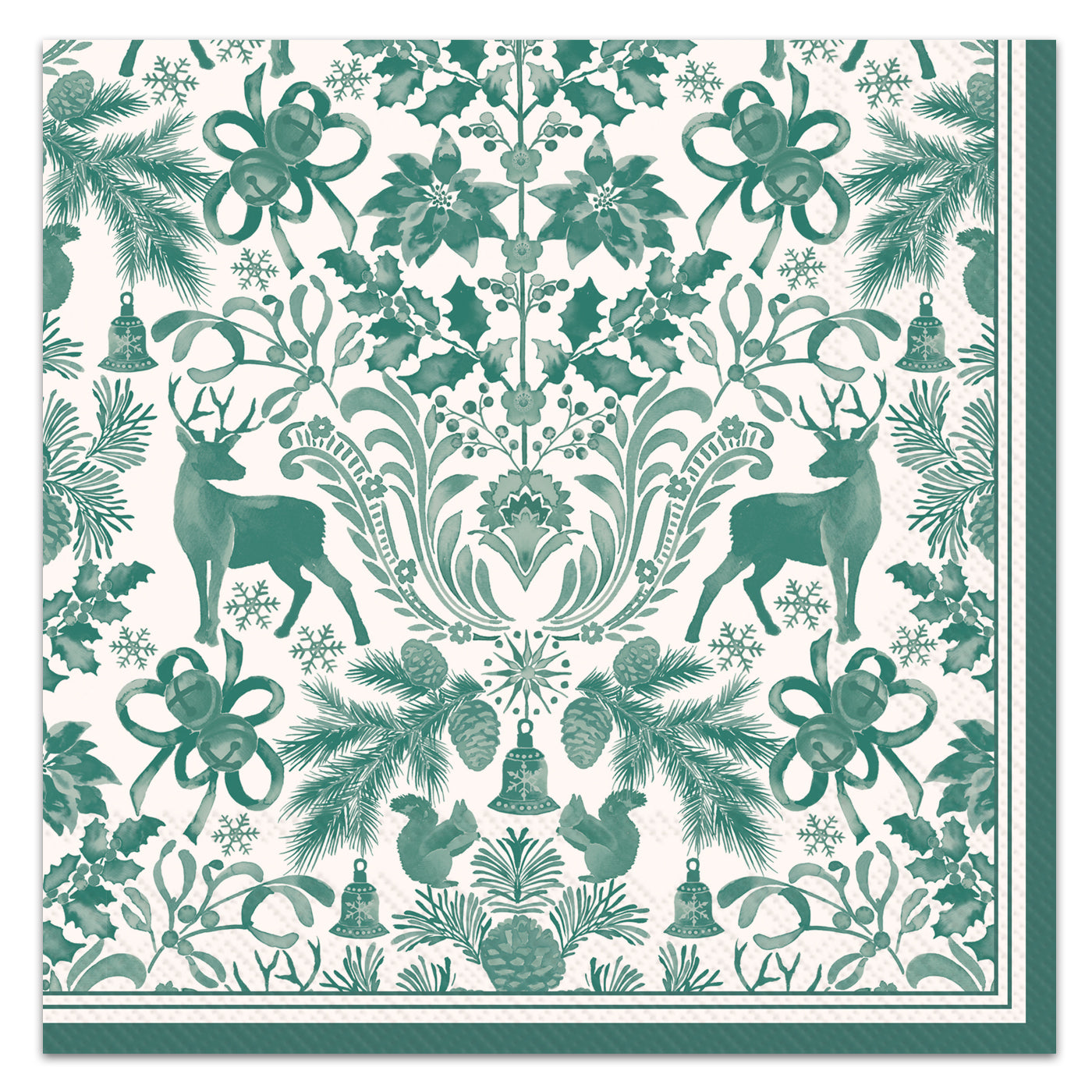 Coastal Christmas Tree Paper Luncheon Napkins