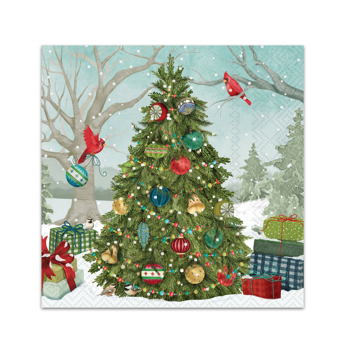 Yuletide Tree Farm Paper Beverage Napkins
