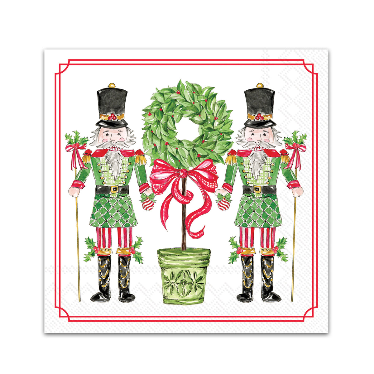 Nutcracker Tidings Paper Beverage Napkins