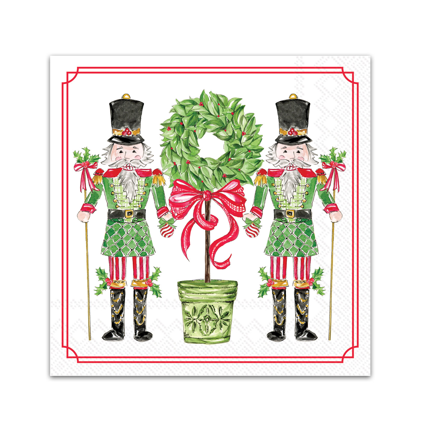 Nutcracker Tidings Paper Beverage Napkins