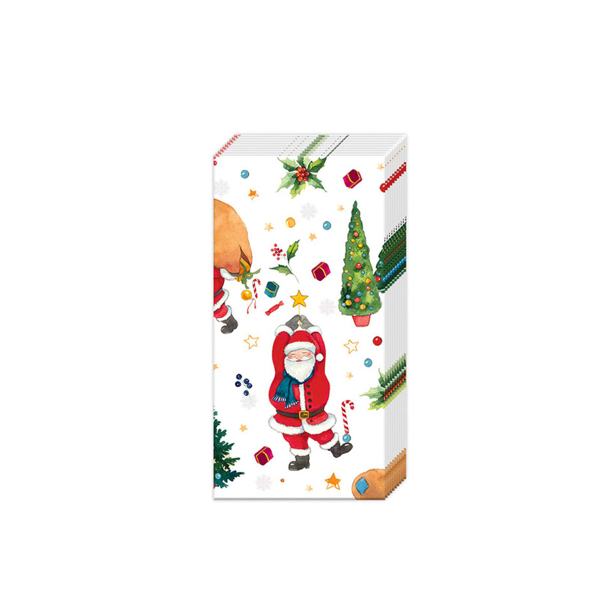 Santa's Holiday Travels Paper Pocket Tissues