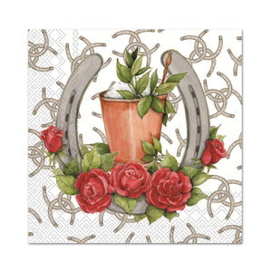 Jockeys & Juleps Horse Racing Paper Beverage Napkins