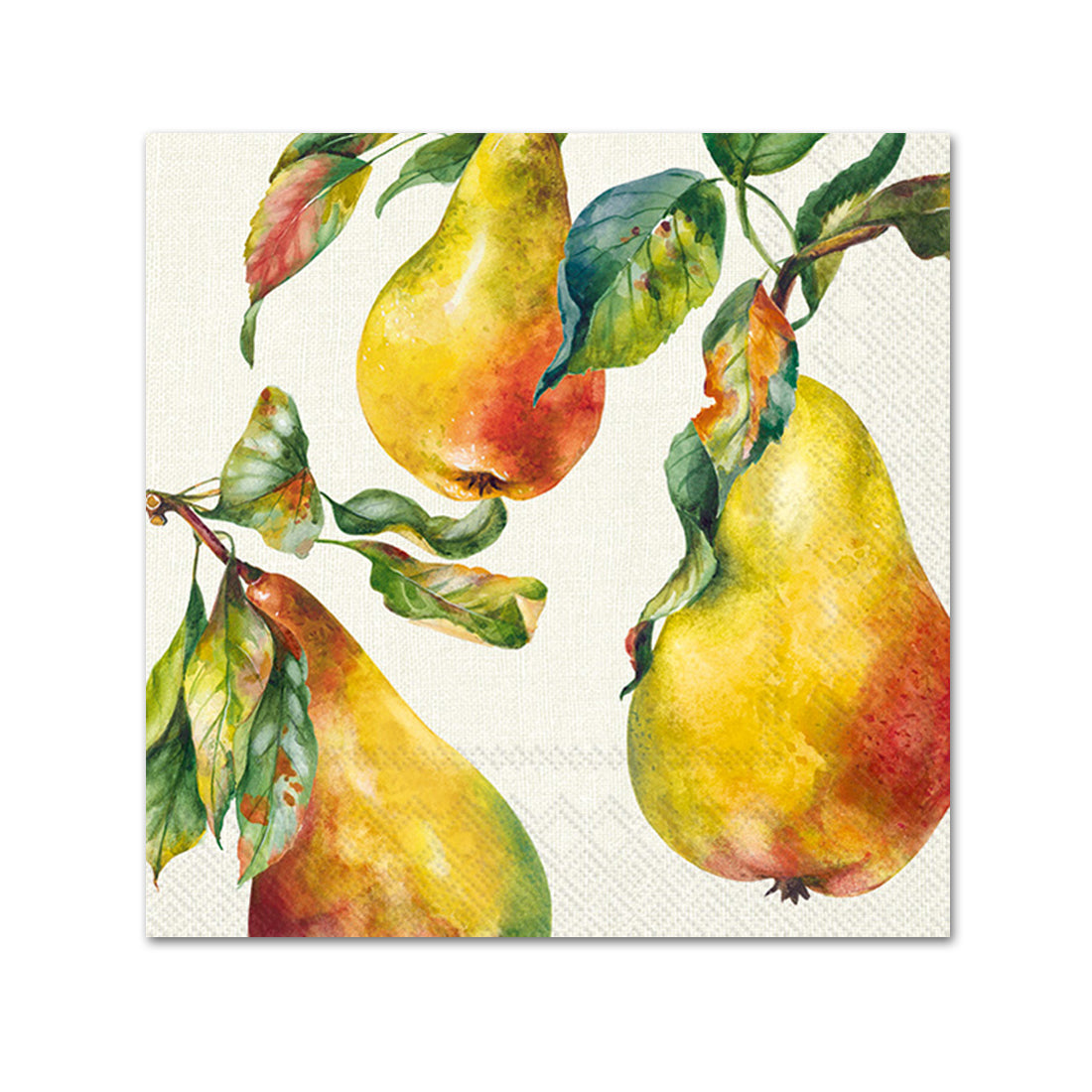 Home Grown Pears Paper Beverage Napkins