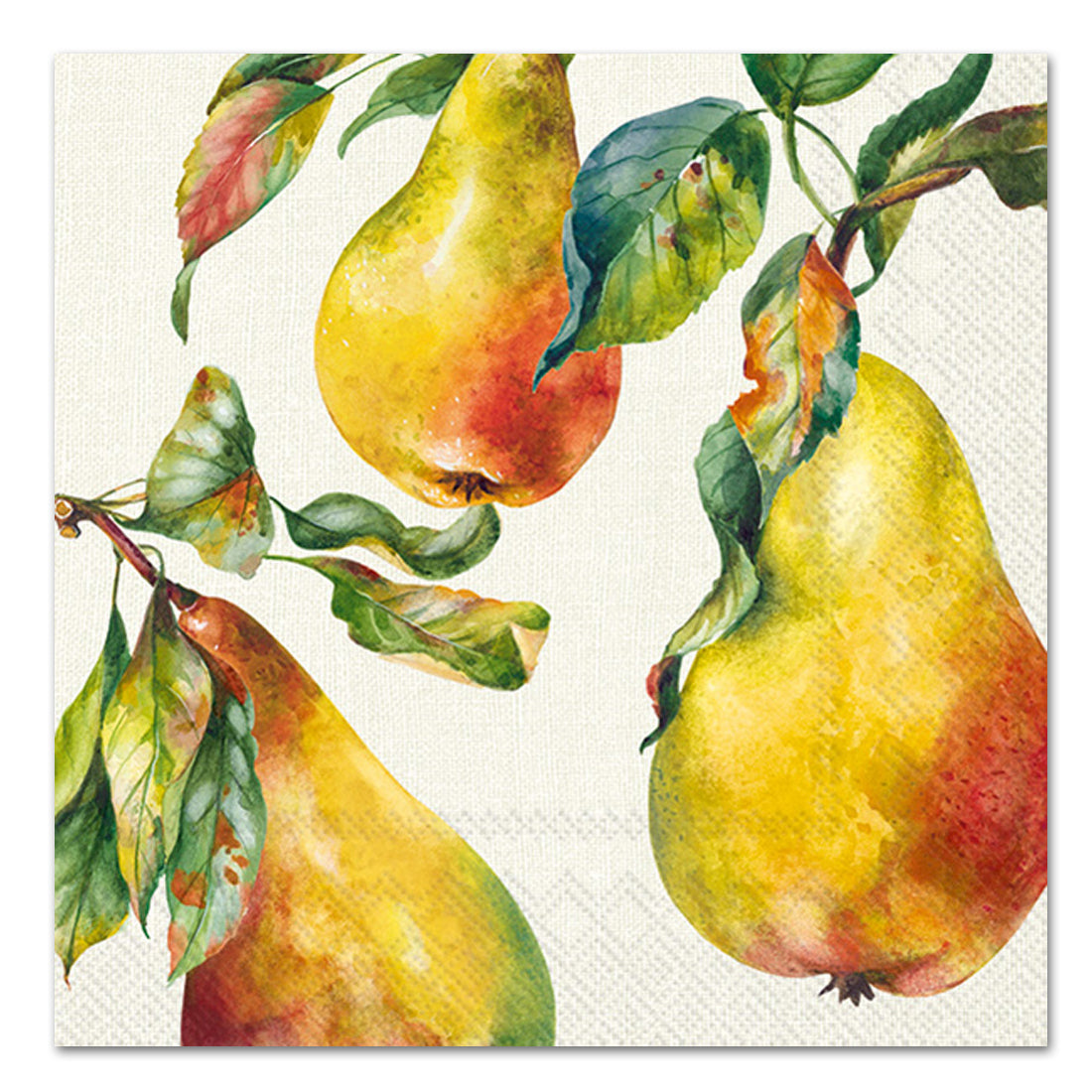 Home Grown Pears Paper Luncheon Napkins
