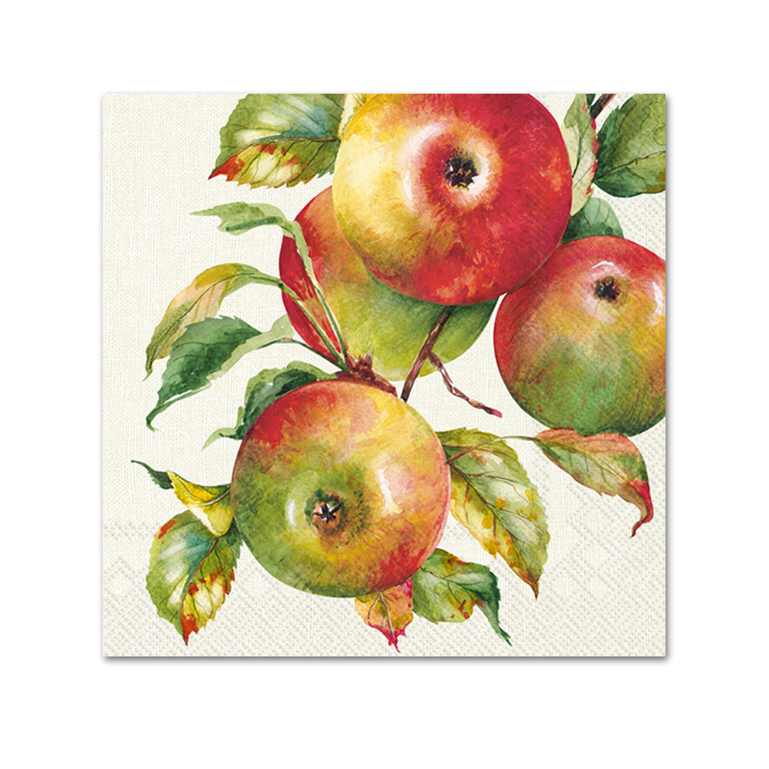 Home Grown Apples Paper Beverage Napkins
