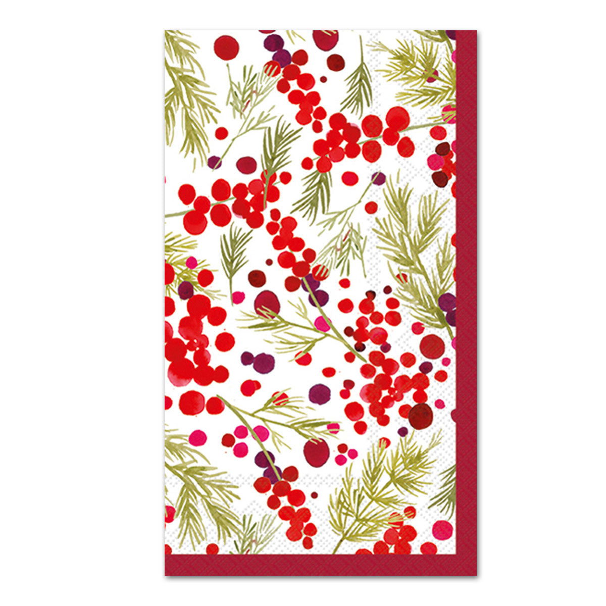 Merry Berries Holiday Paper Guest Towels Buffet Napkins Napkins2go
