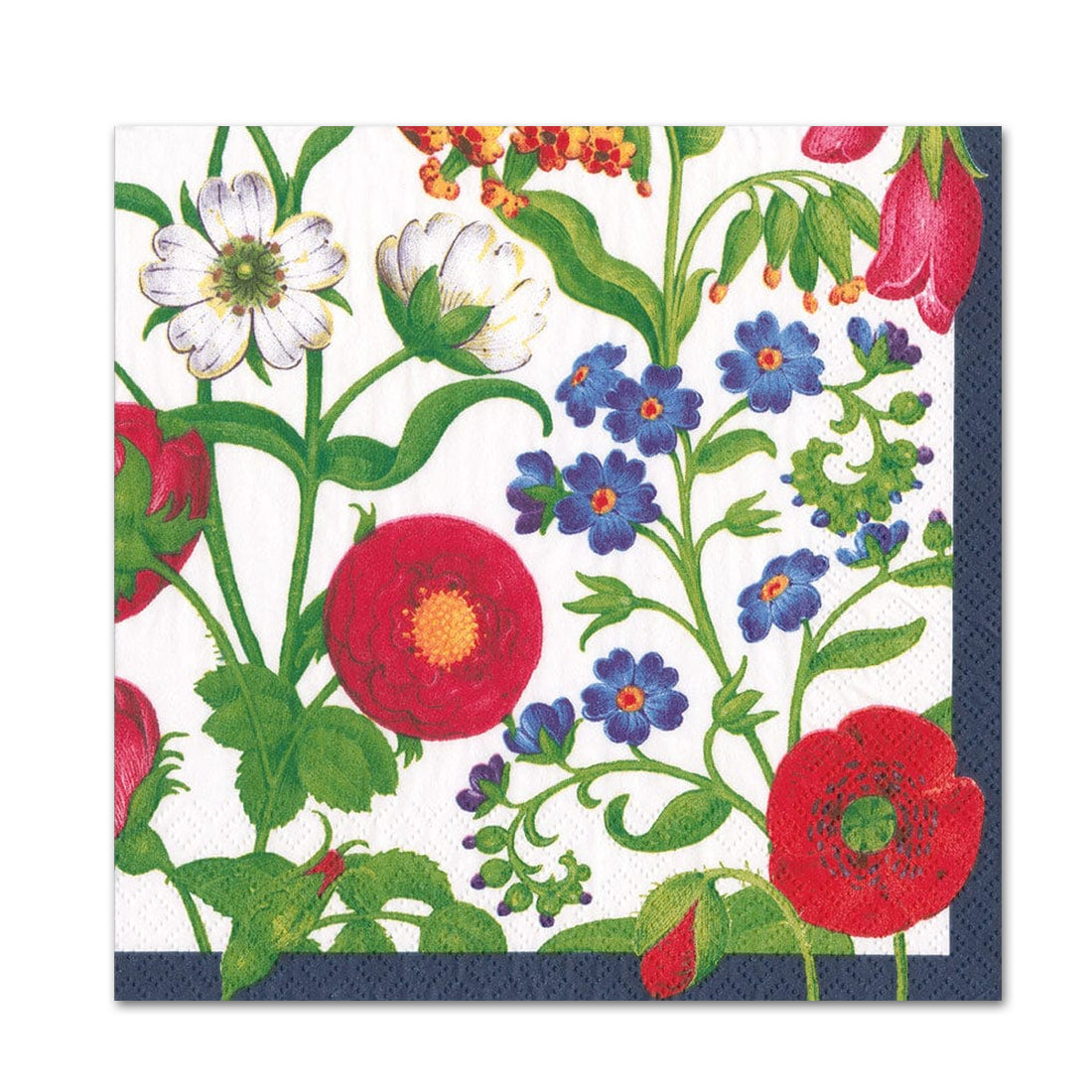 Cloisters Garden White Paper Beverage Napkins