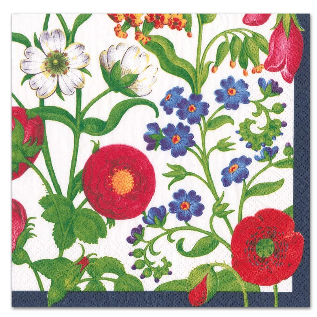 Cloisters Garden White Paper Luncheon Napkins
