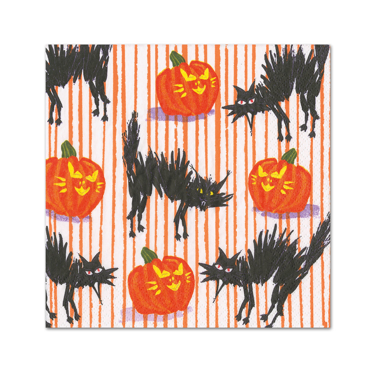 Halloween Cats Paper Beverage Napkins