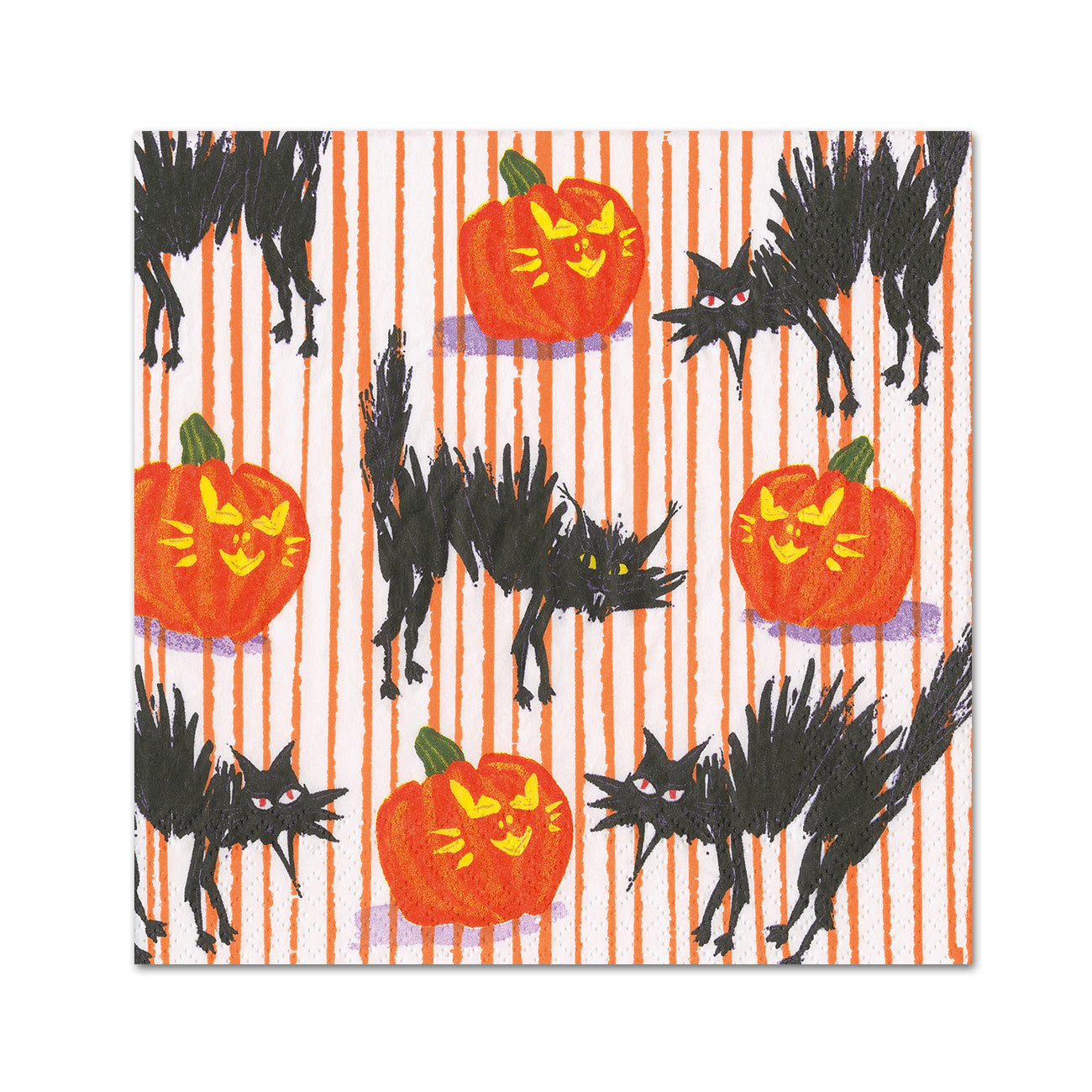 Halloween Cats Paper Beverage Napkins