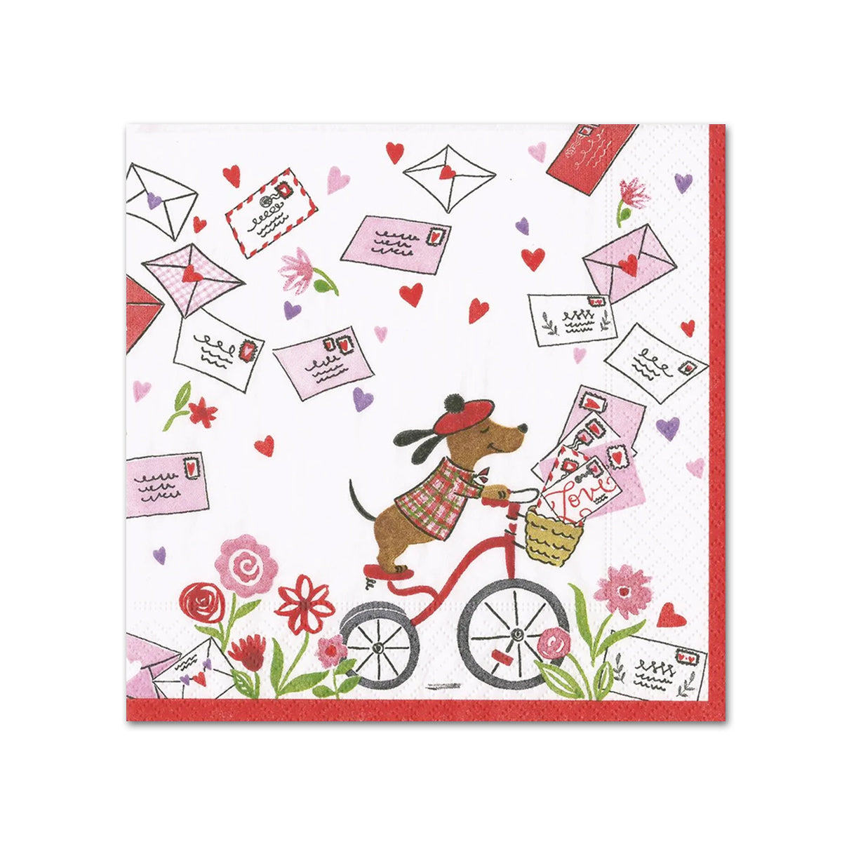 Love Notes Paper Beverage Napkins