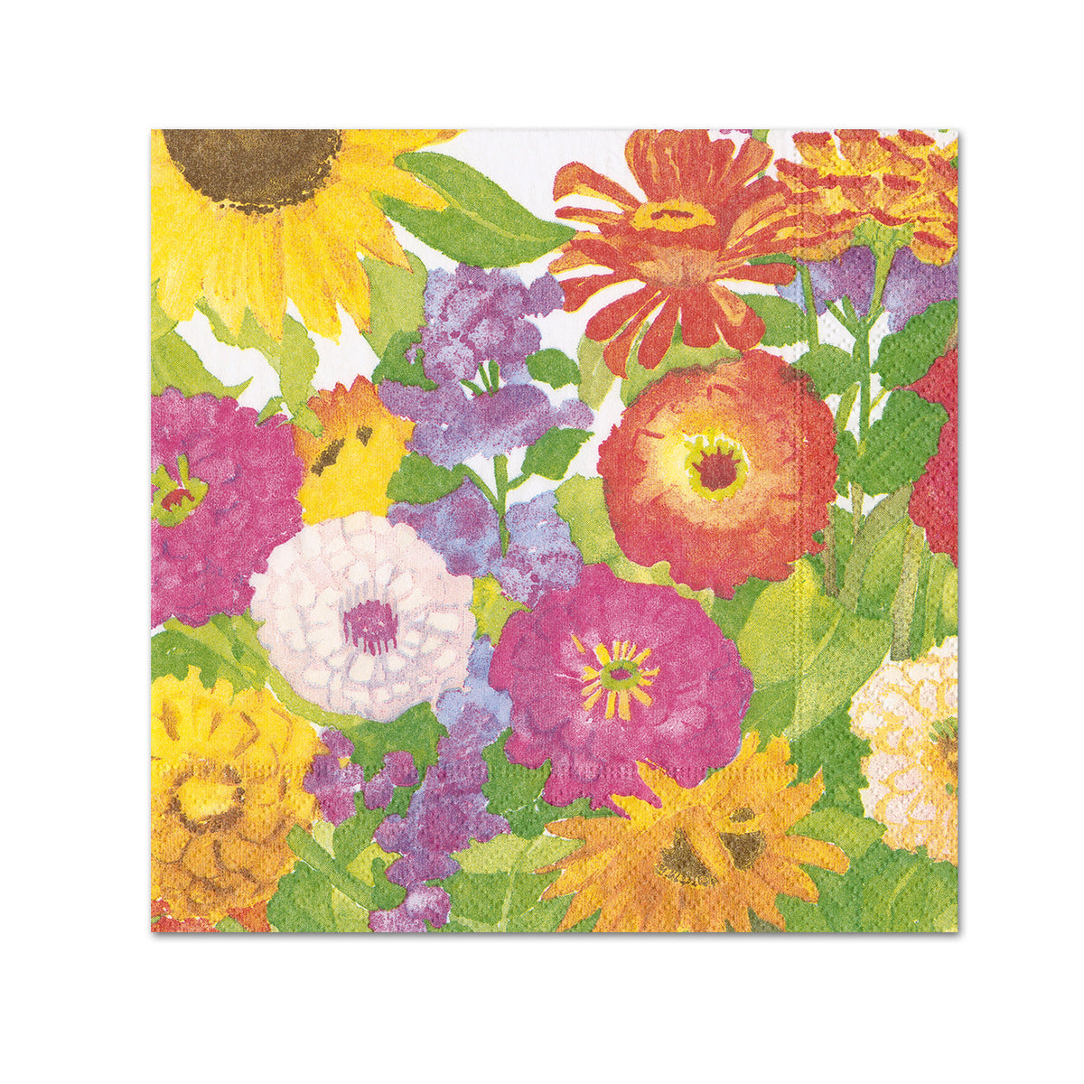 Midsummer Blooms Paper Beverage Napkins