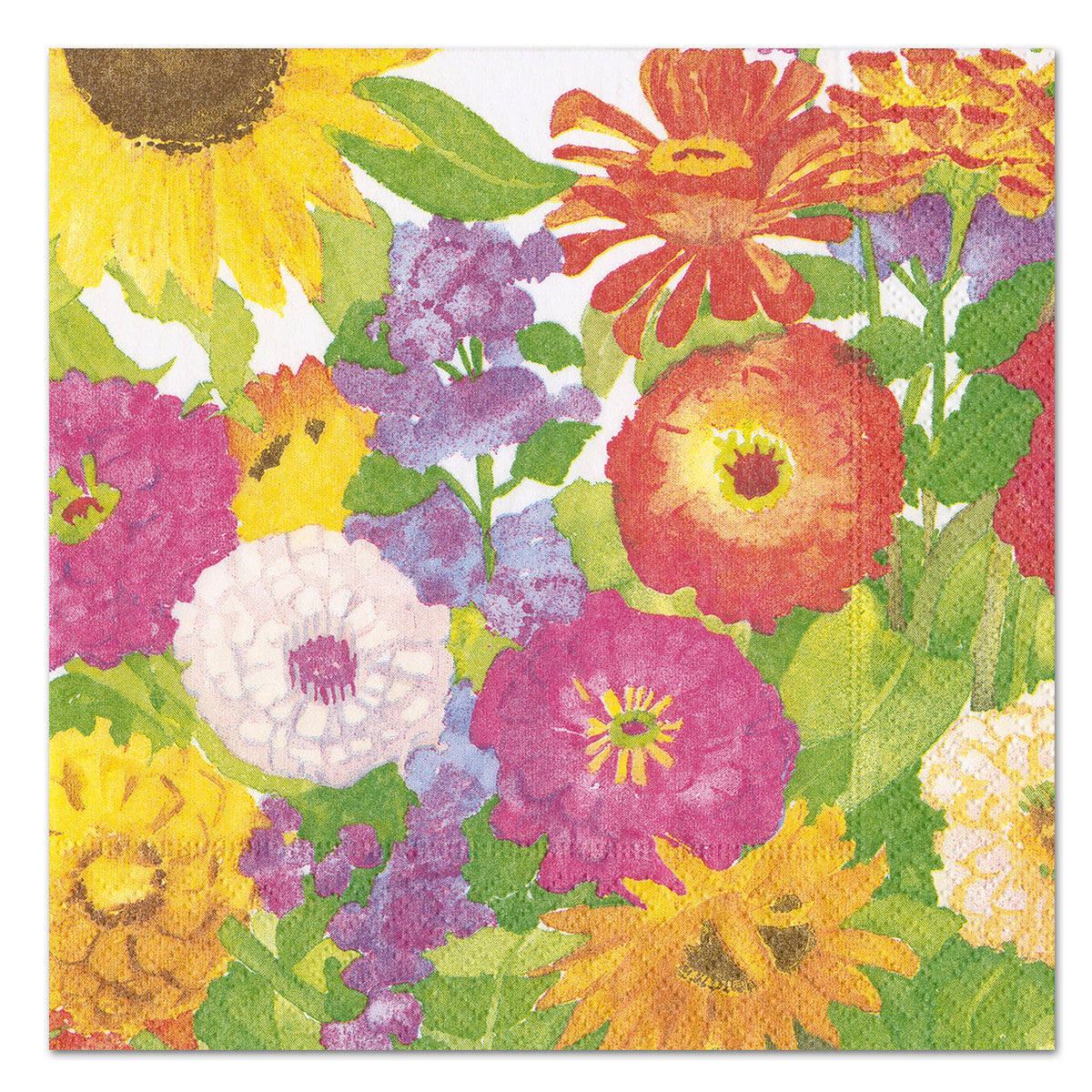 Midsummer Blooms Paper Luncheon Napkins