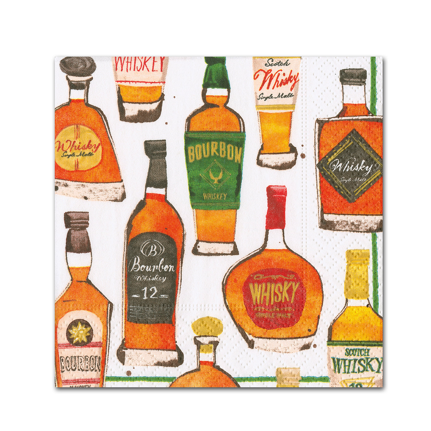 Bourbon & Whiskey Tasting Cocktail Napkins