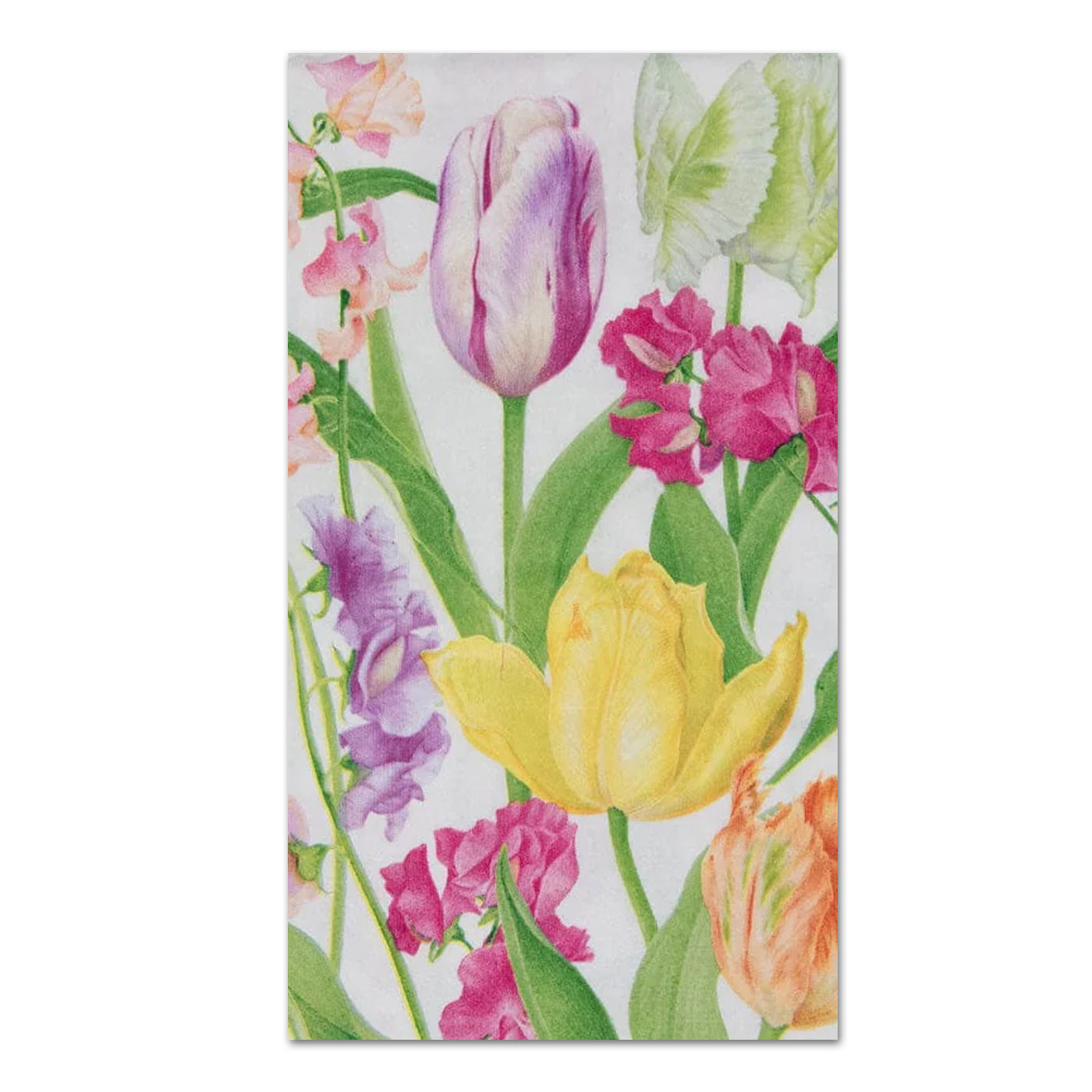 Spring Flower Show Paper Guest Towels - Buffet Napkins