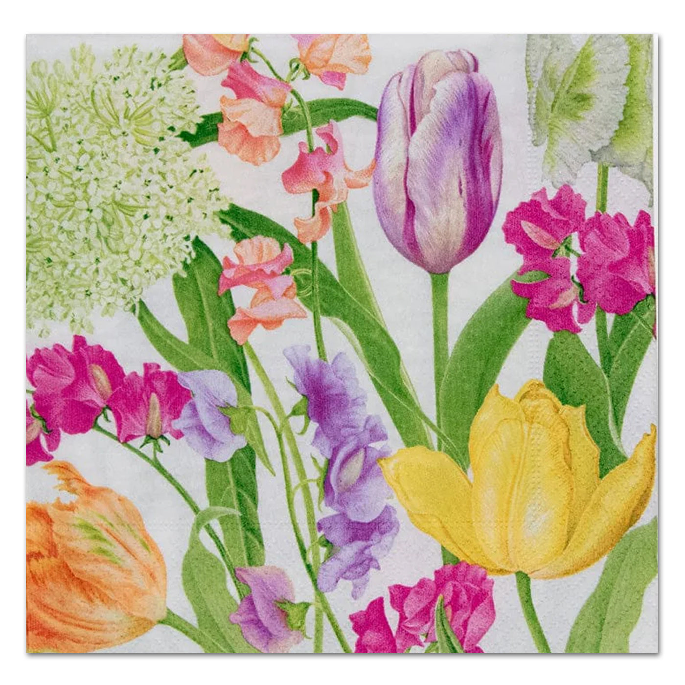 Spring Flower Show Paper Luncheon Napkins