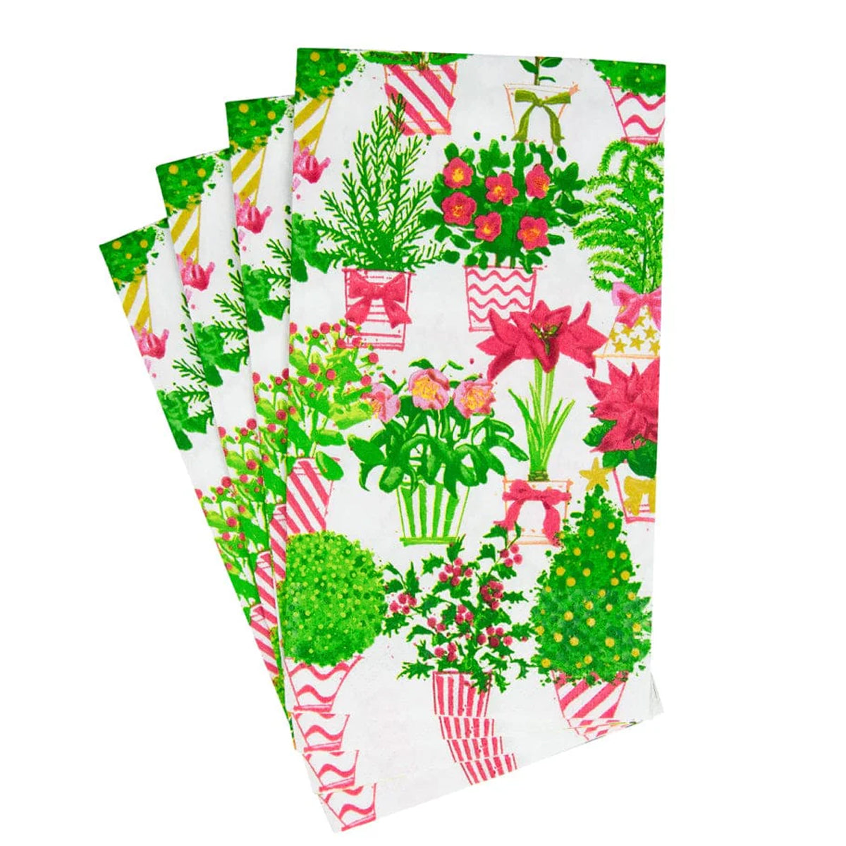 Christmas Flower Market Paper Guest Towels