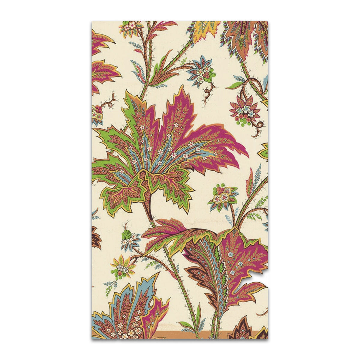 Paisley Leaves Ivory Paper Guest Towels