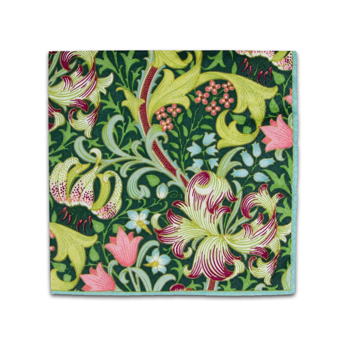 Golden Lily Forest Paper Beverage Napkins