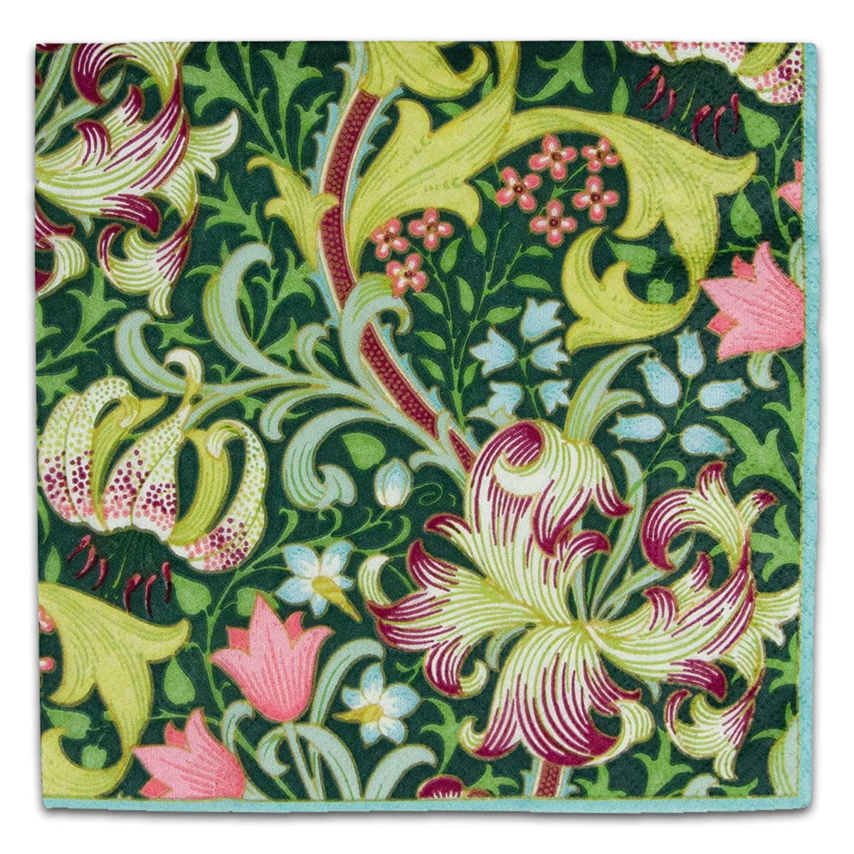 Golden Lily Forest Paper Luncheon Napkins