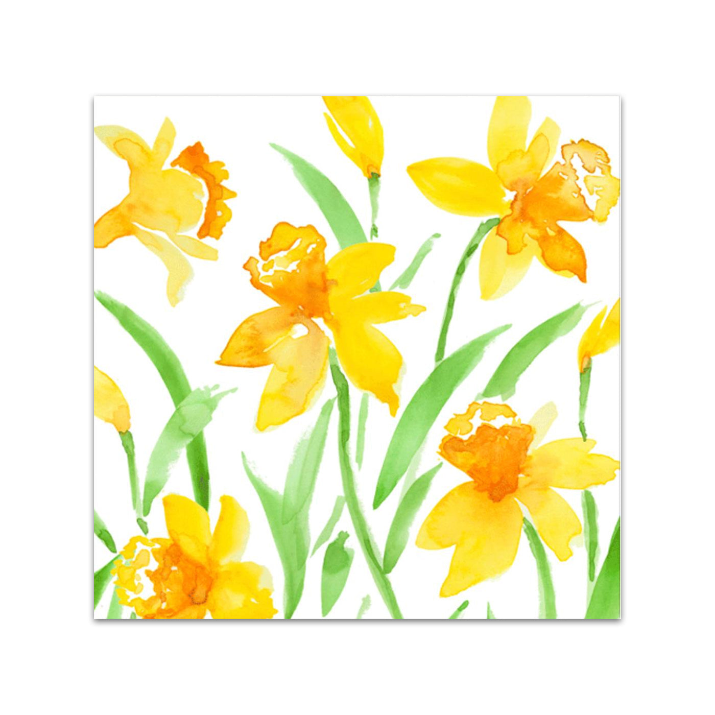 Spring Herald Daffodils Paper Beverage Napkins