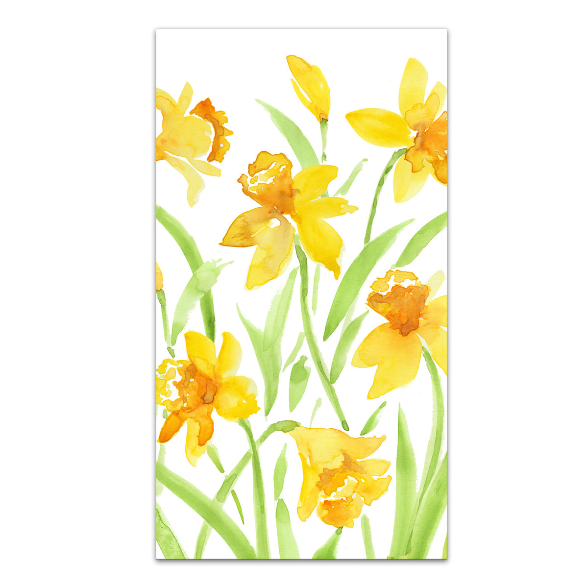 Spring Herald Daffodils Paper Guest Towels - Buffet Napkins
