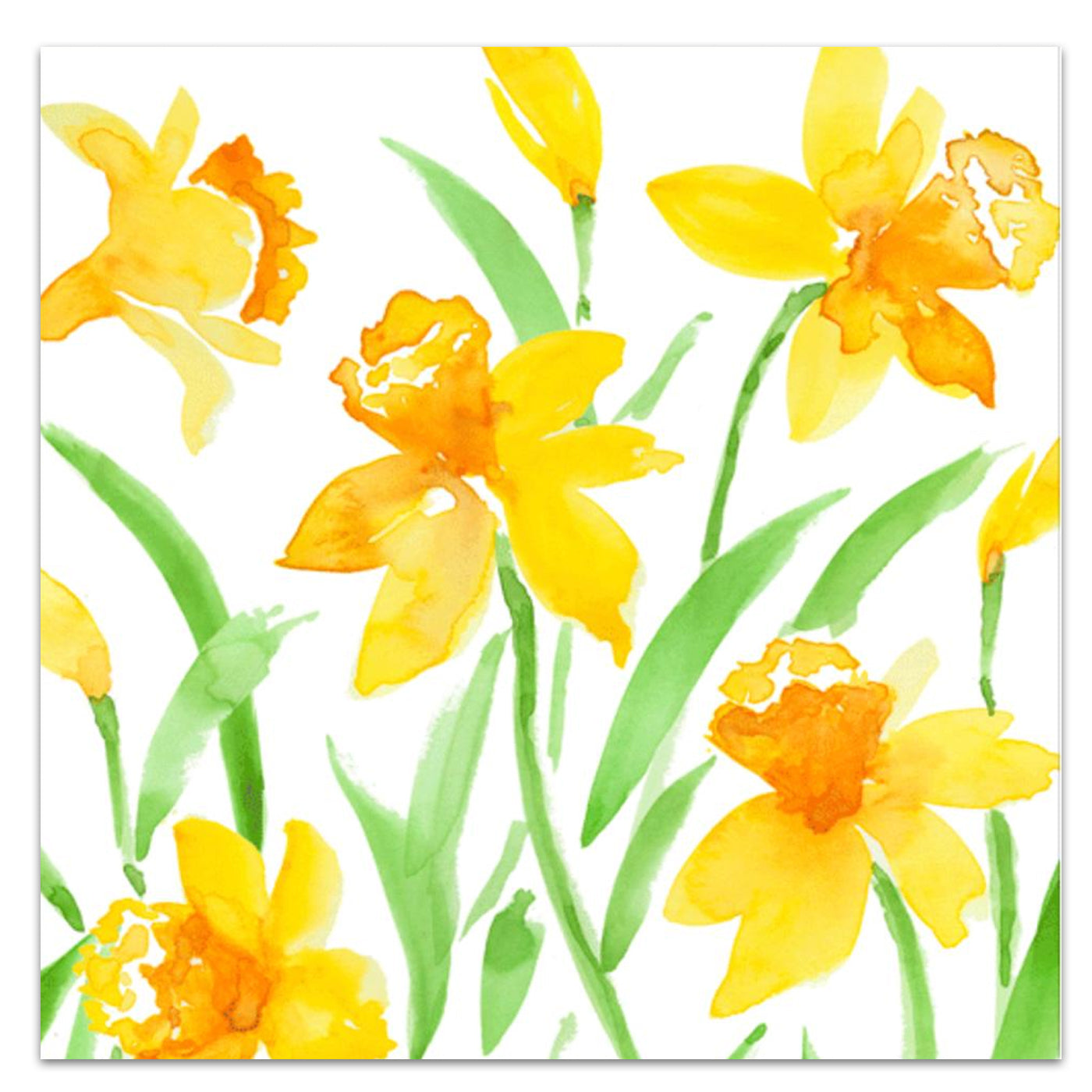 Spring Herald Daffodils Paper Luncheon Napkins