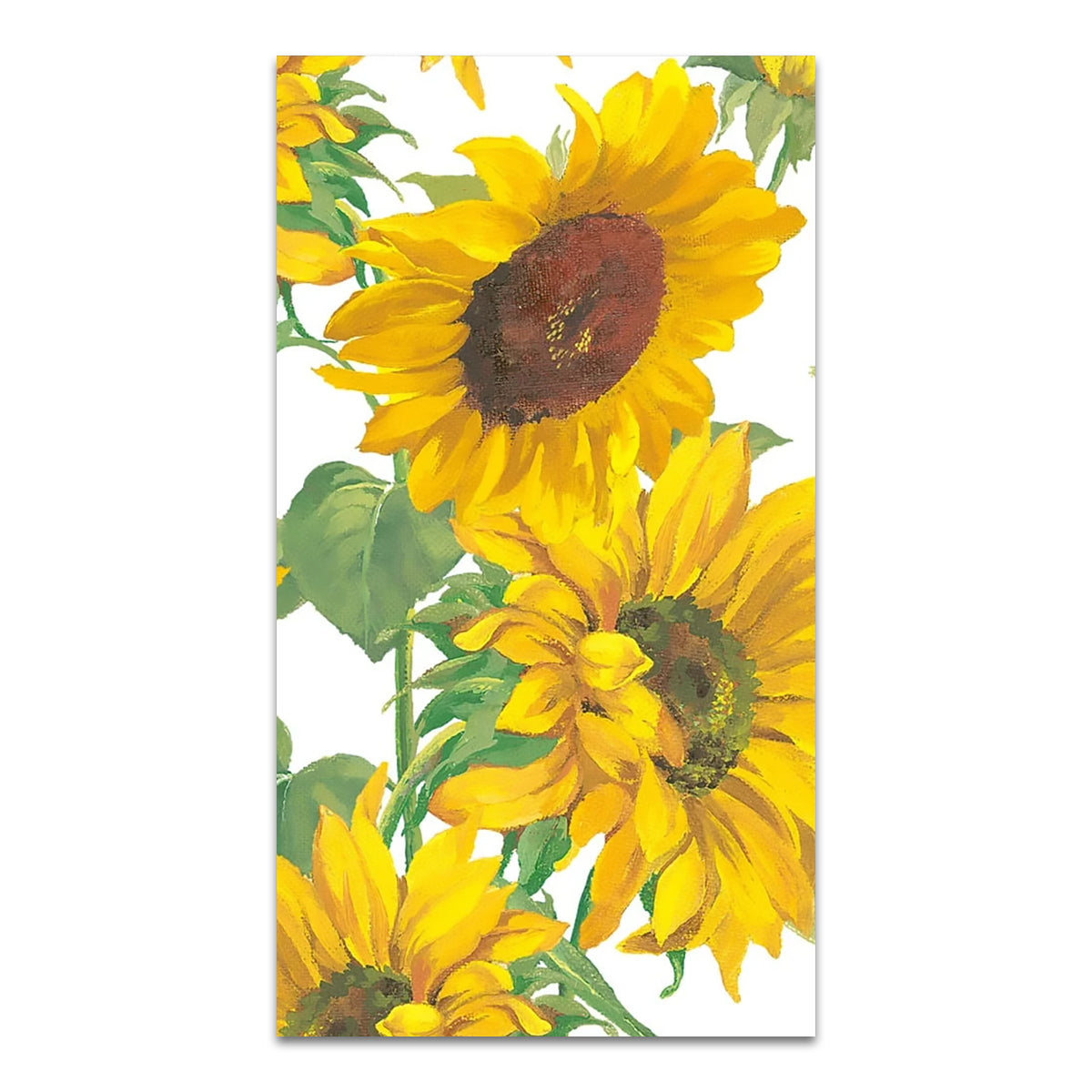 Sunflower Field Paper Guest Towels - Buffet Napkins