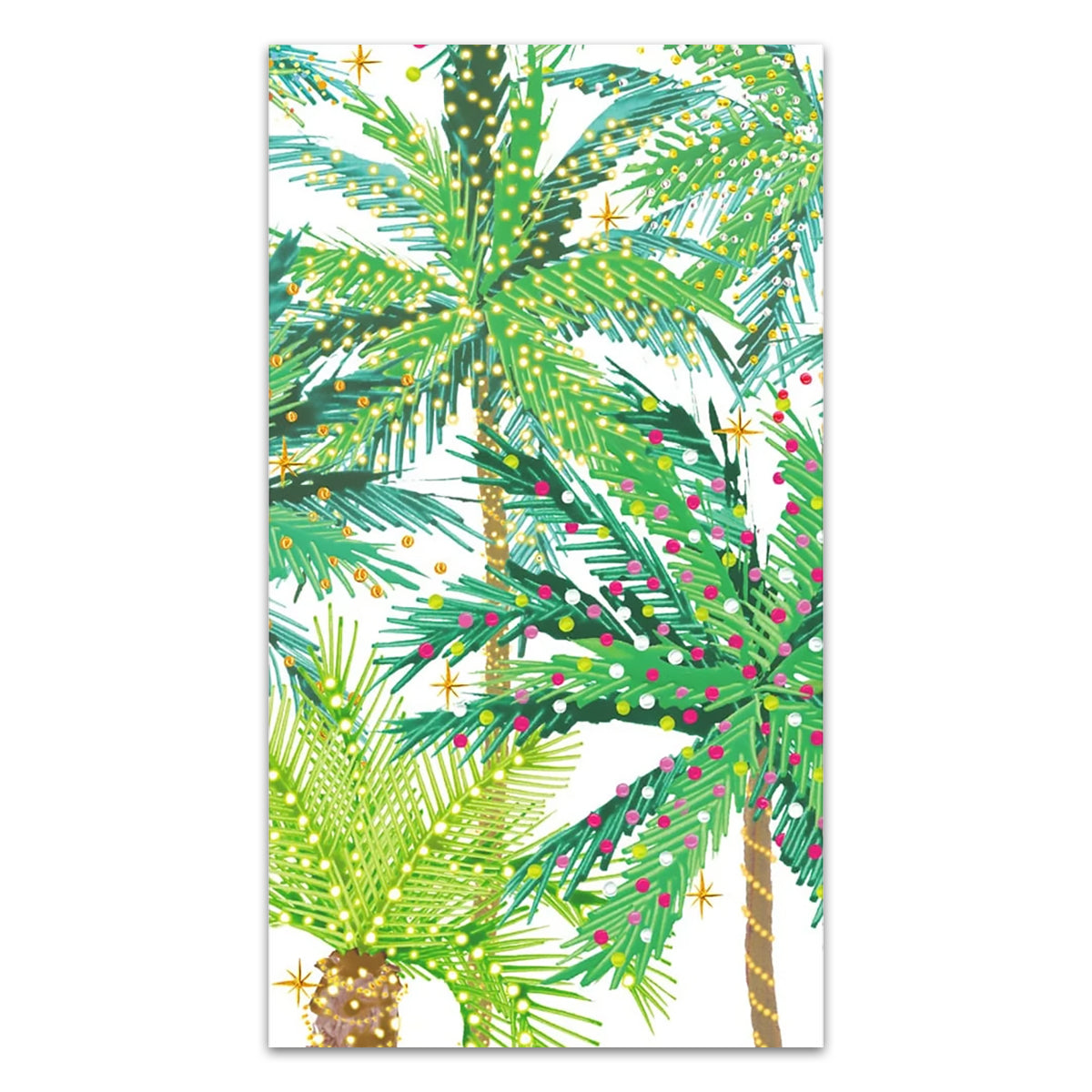Palm Trees with Lights Paper Guest Towels - Buffet Napkins