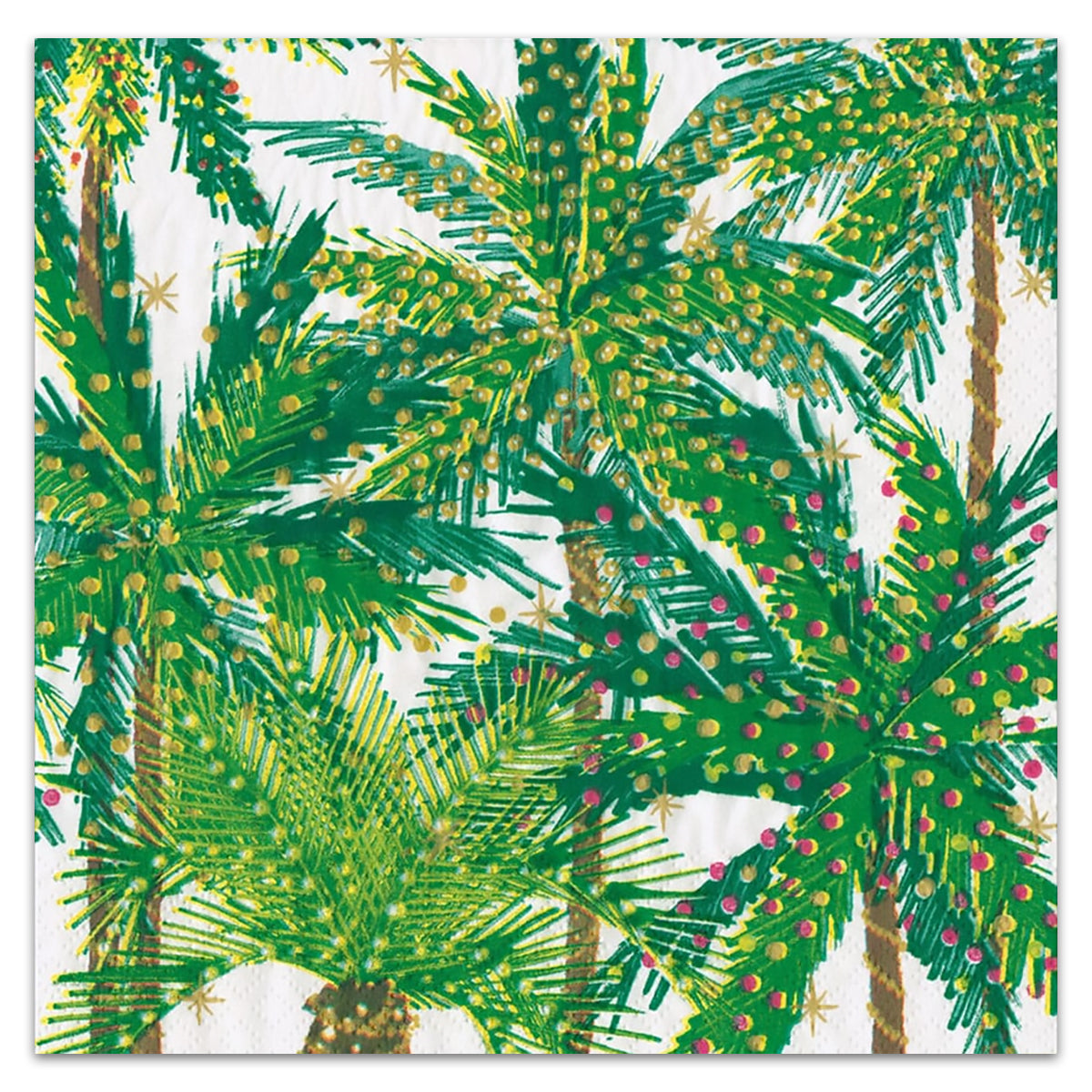 Palm Trees with Lights Paper Luncheon Napkins