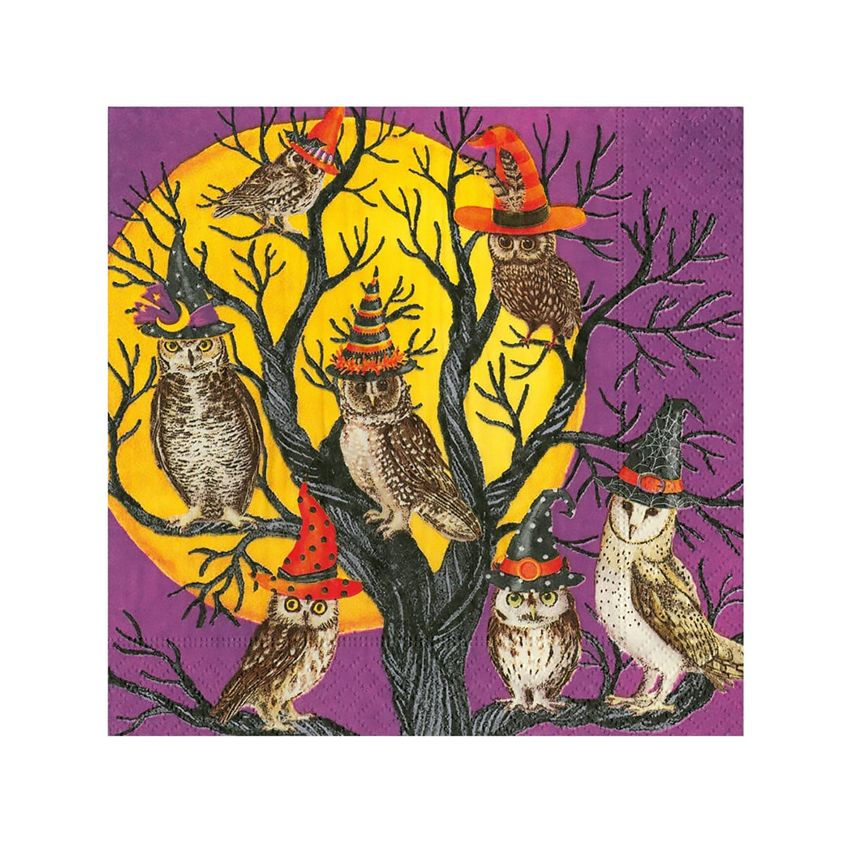 Owl-O-Ween Paper Beverage Napkins