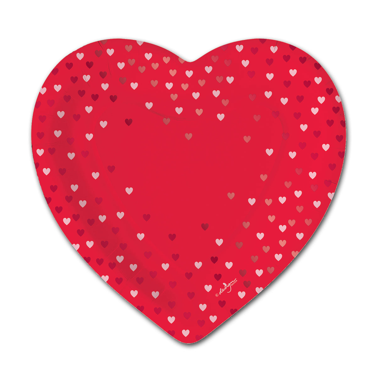 Valentine Sparkle Shaped Paper Party Plates