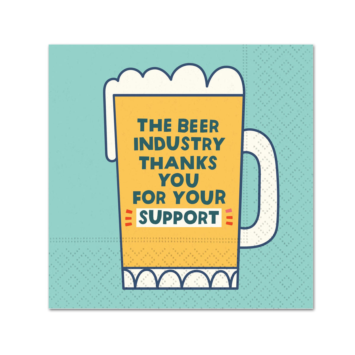 The Beer Industry Funny Paper Cocktail Napkins