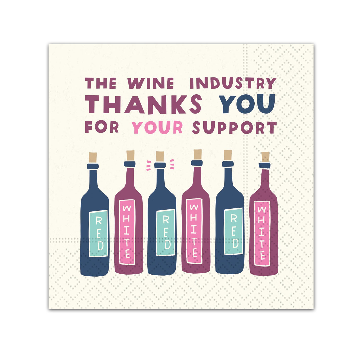 The Wine Industry Funny Paper Cocktail Napkins