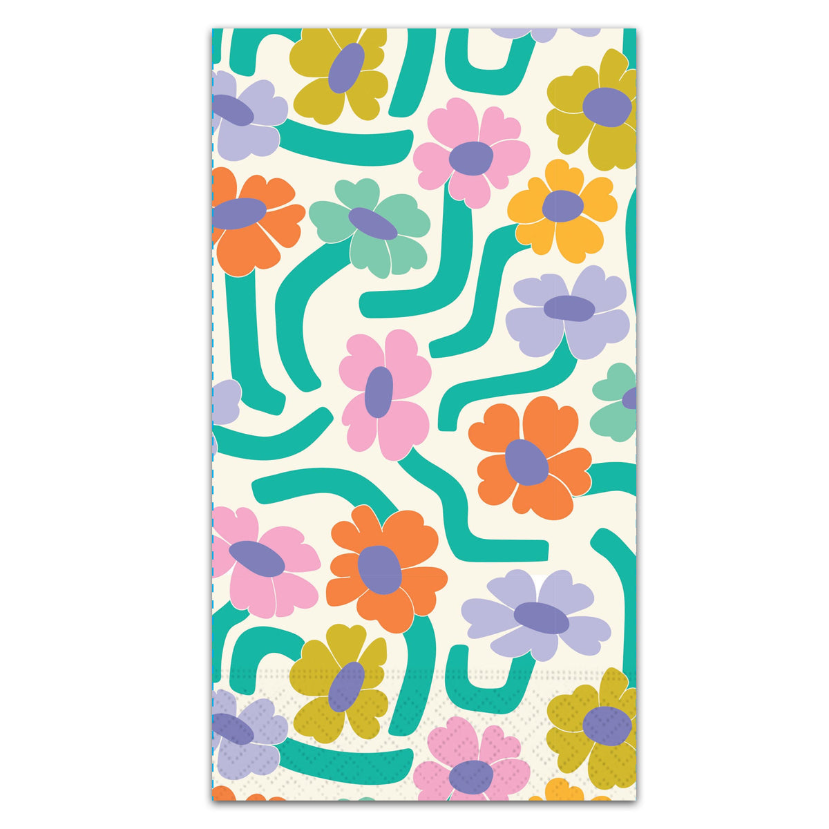Cosmic Flowers Paper Guest Towels