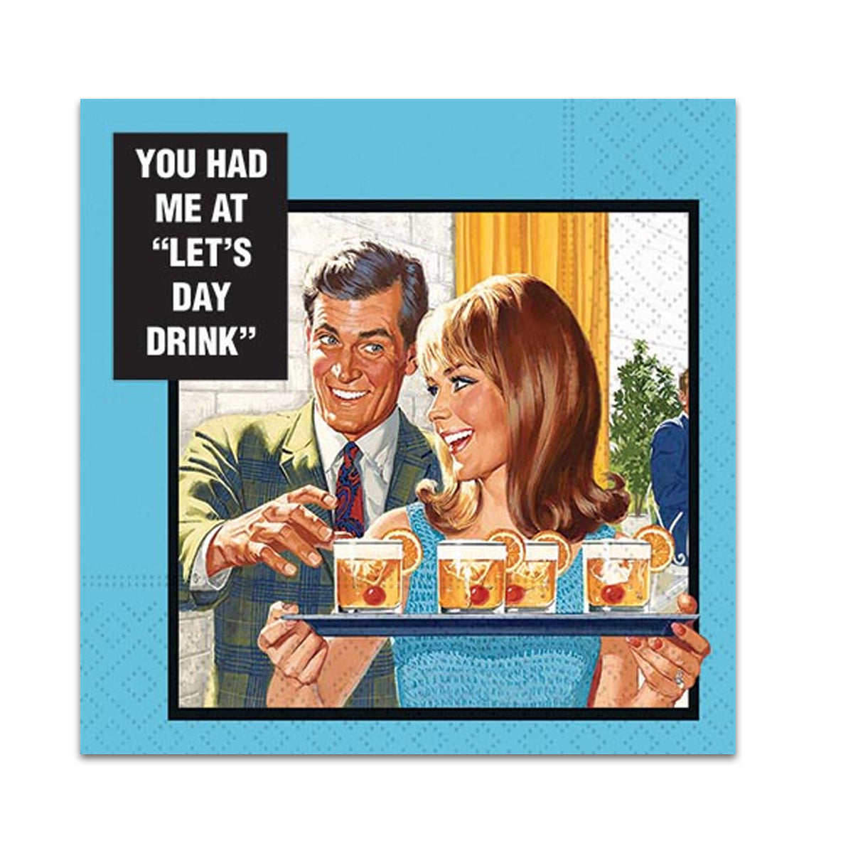 Let's Day Drink Funny Cocktail Napkins
