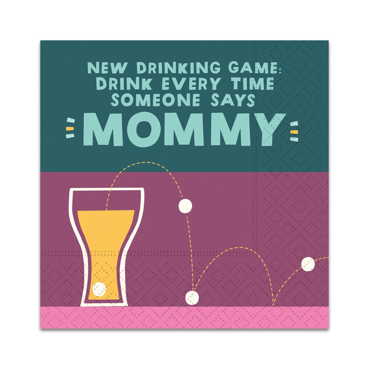 New Drinking Game Funny Cocktail Napkins