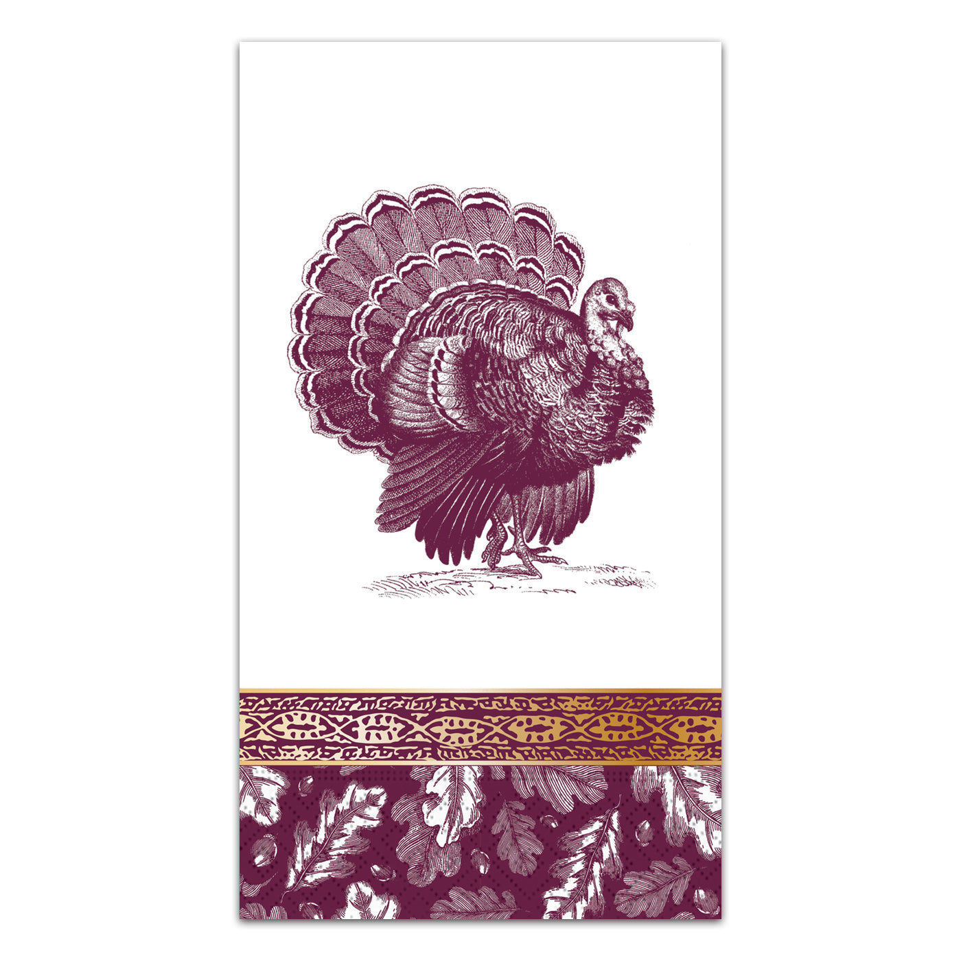 Thanksgiving Elegance Paper Guest Towels - Gold Foil