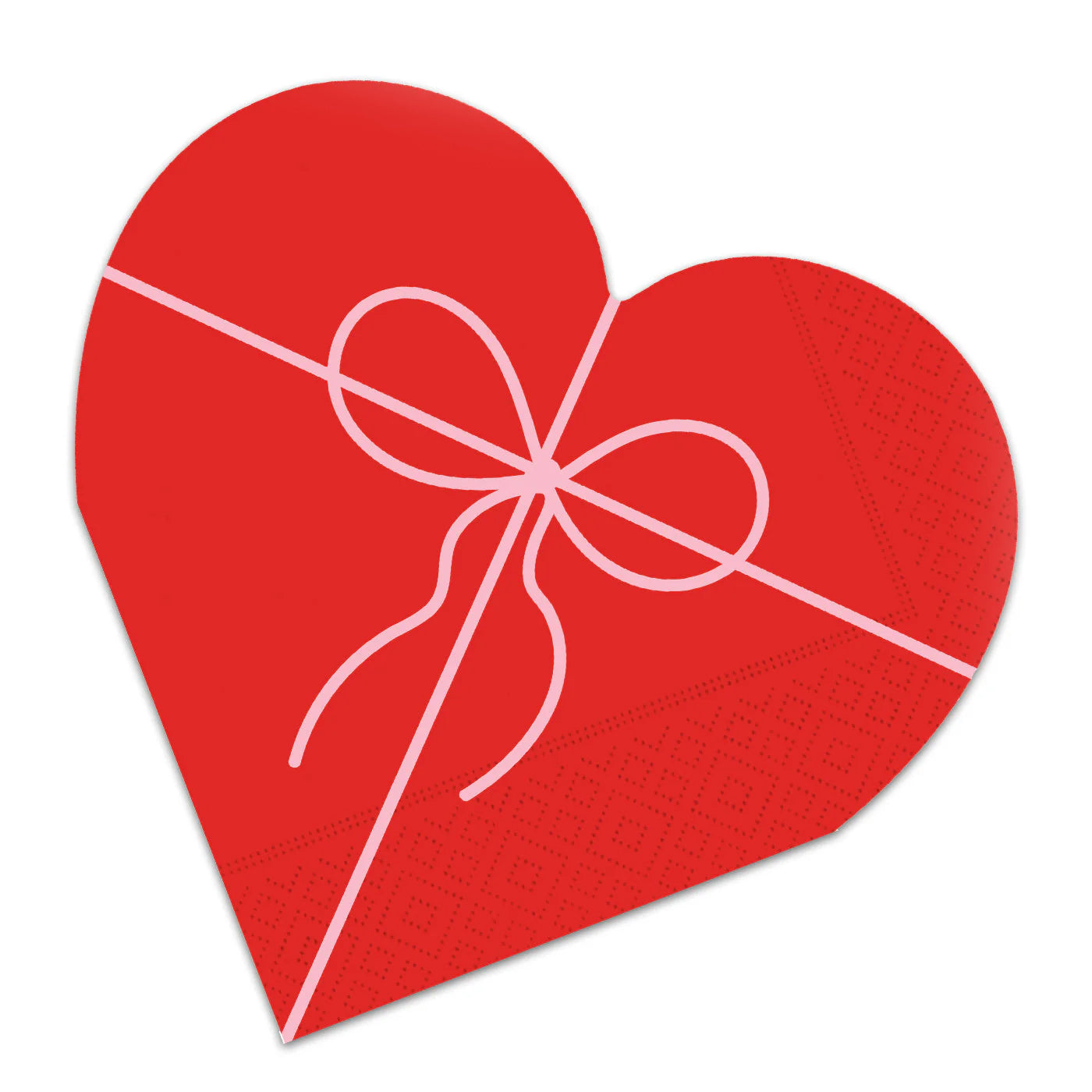 Swiss Hearts Valentine Heart Shaped Paper Napkins