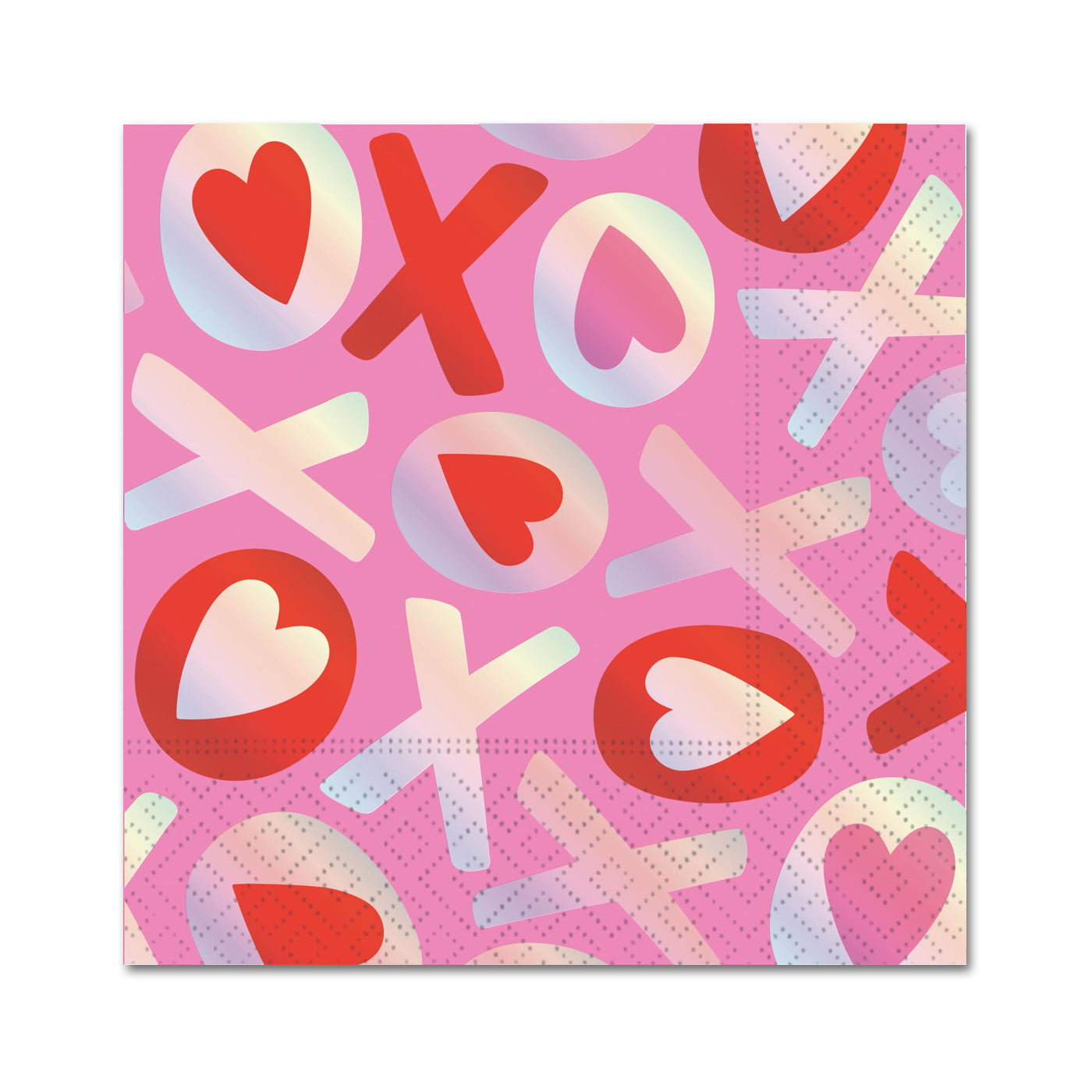 XOXO with Love Valentine Paper Beverage Napkins