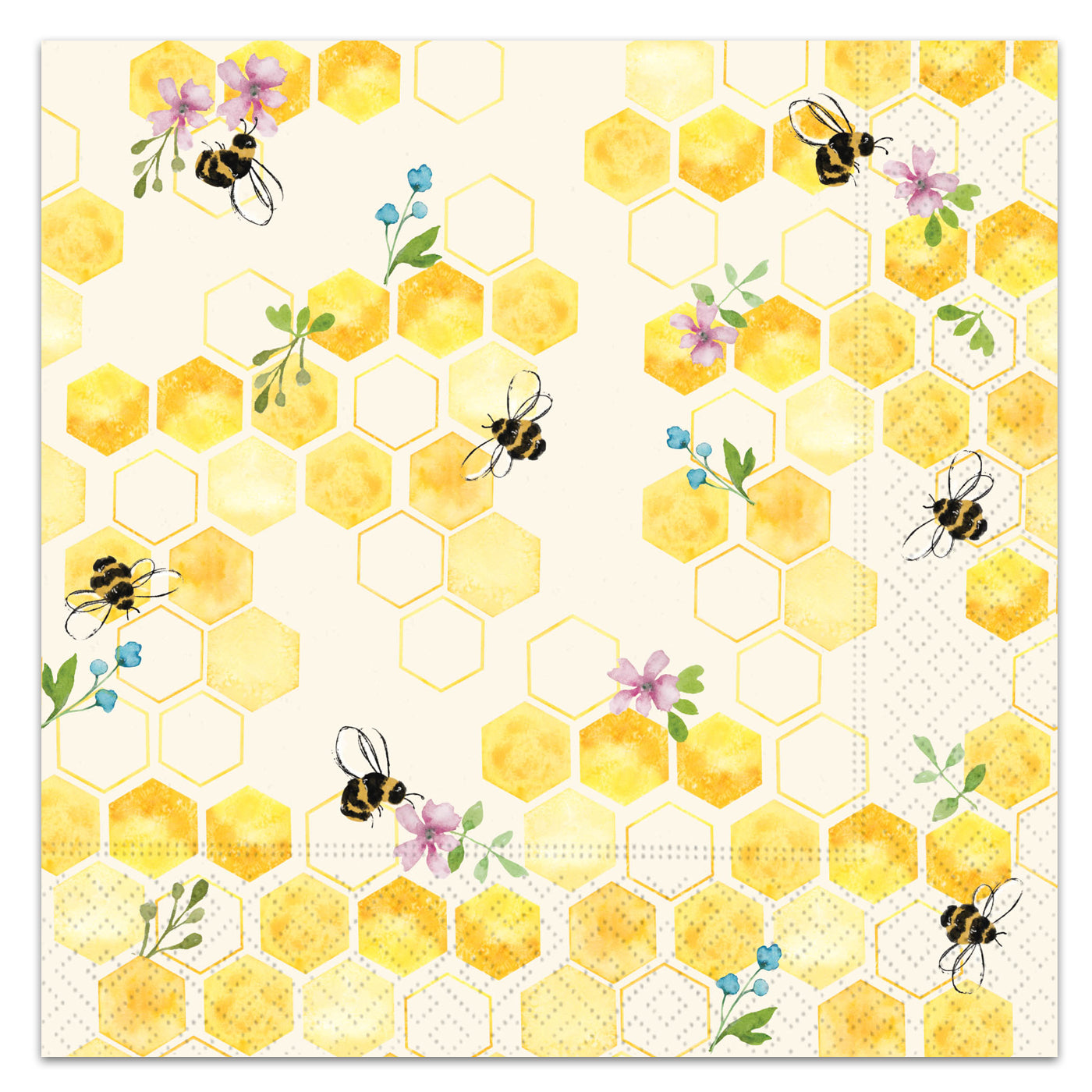 Bumble and Bloom Paper Luncheon Napkins