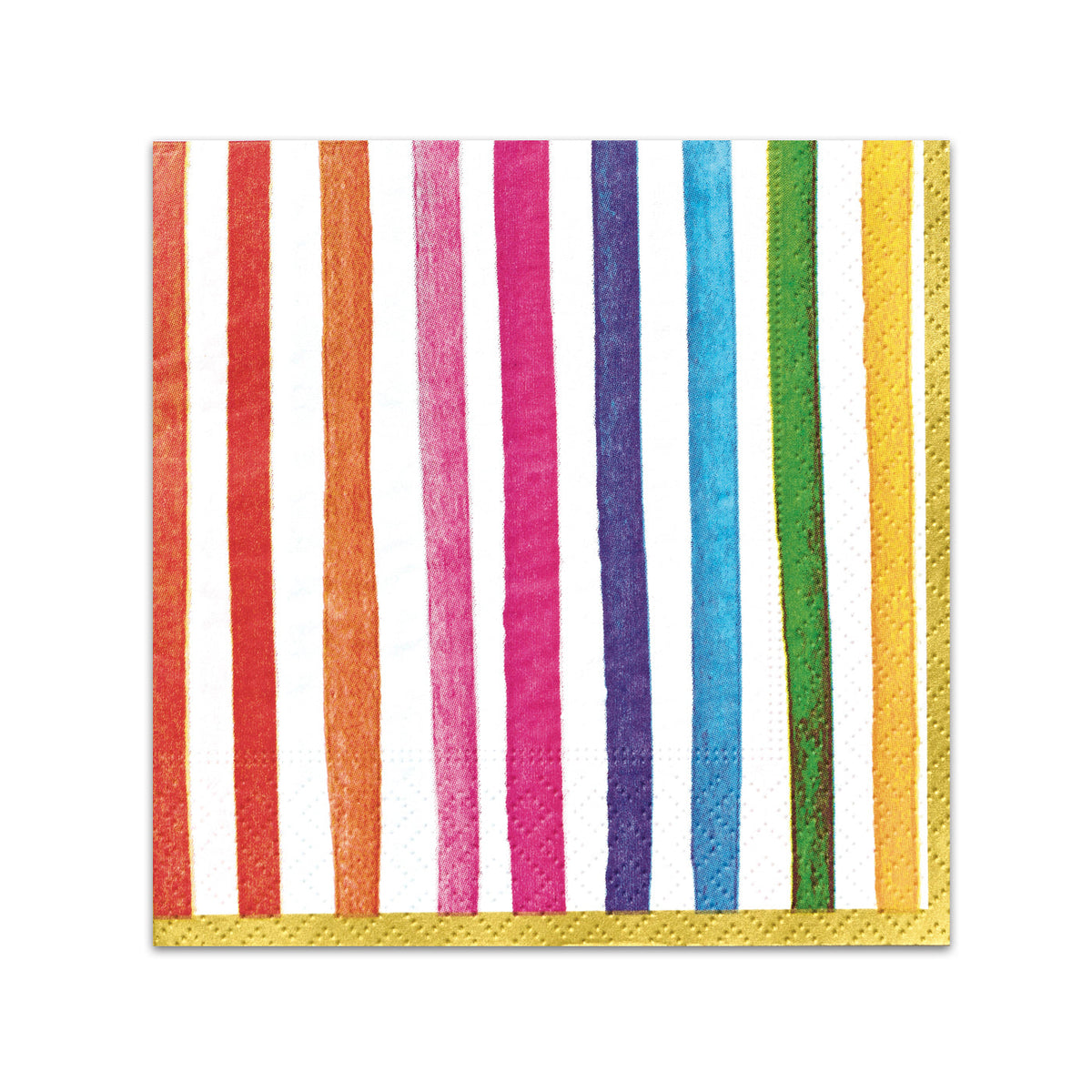 Party Stripes Paper Beverage Napkins