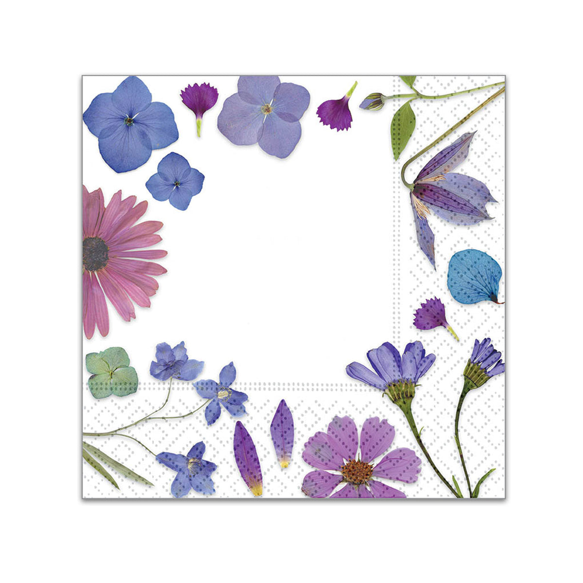 Pressed Petals Paper Beverage Napkins