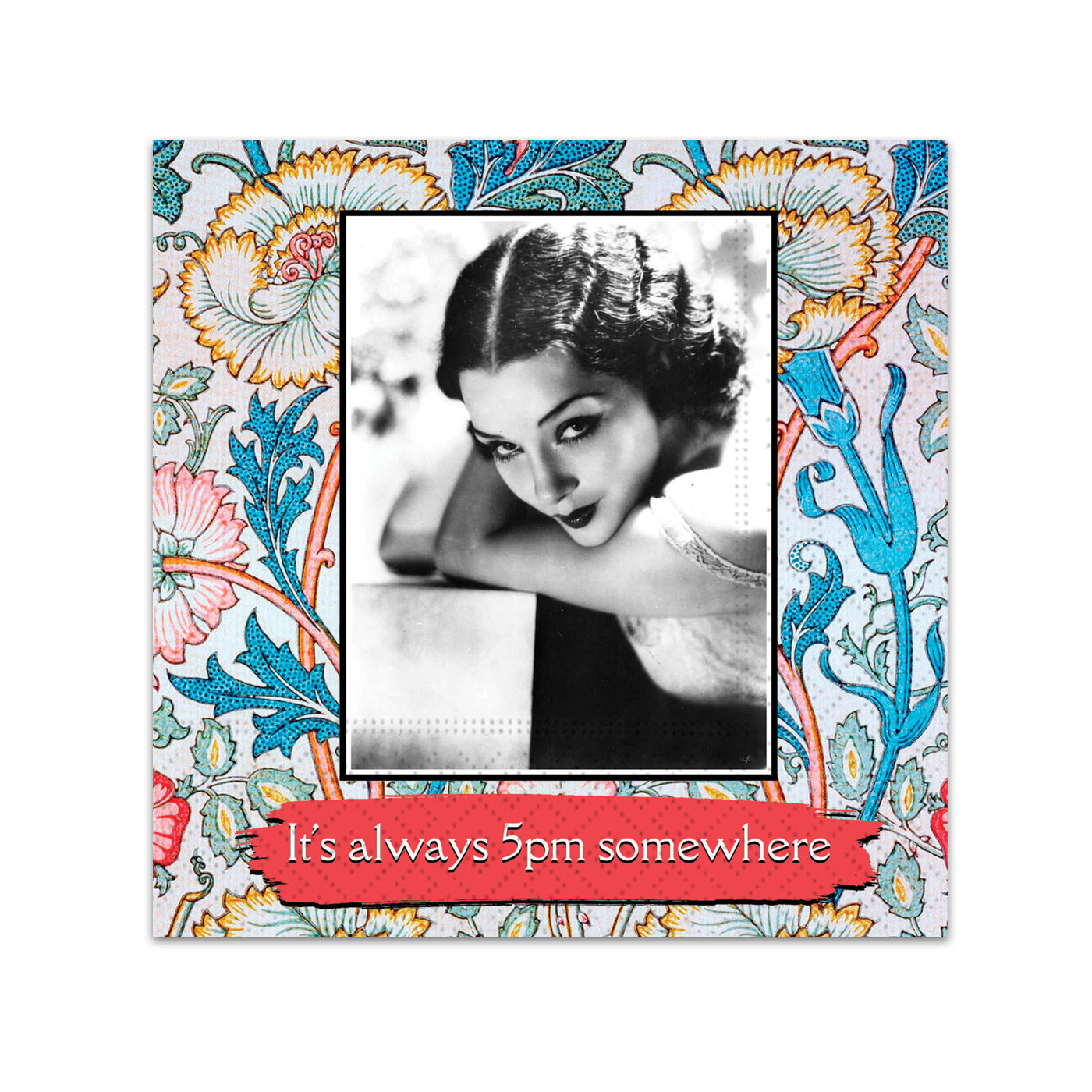 5pm Somewhere Funny Cocktail Napkins