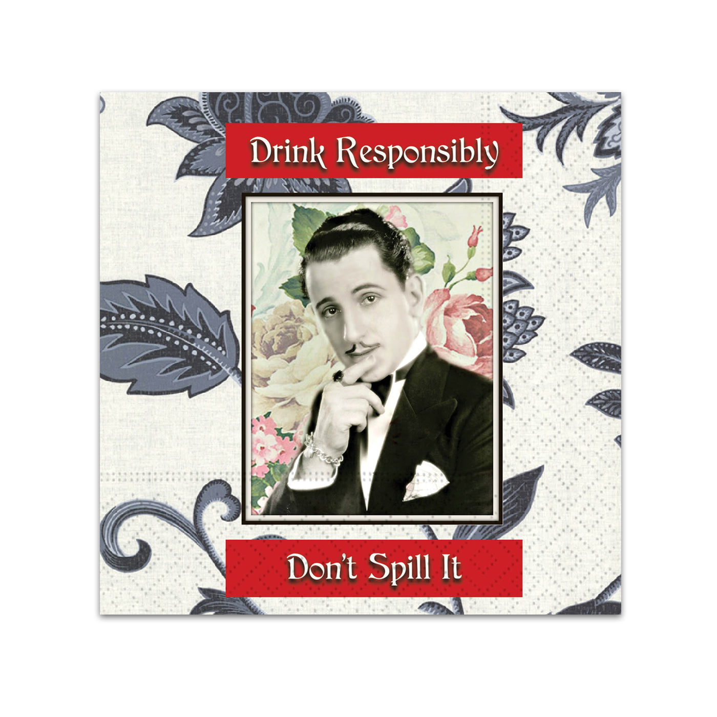 Don't Spill It Funny Cocktail Napkins
