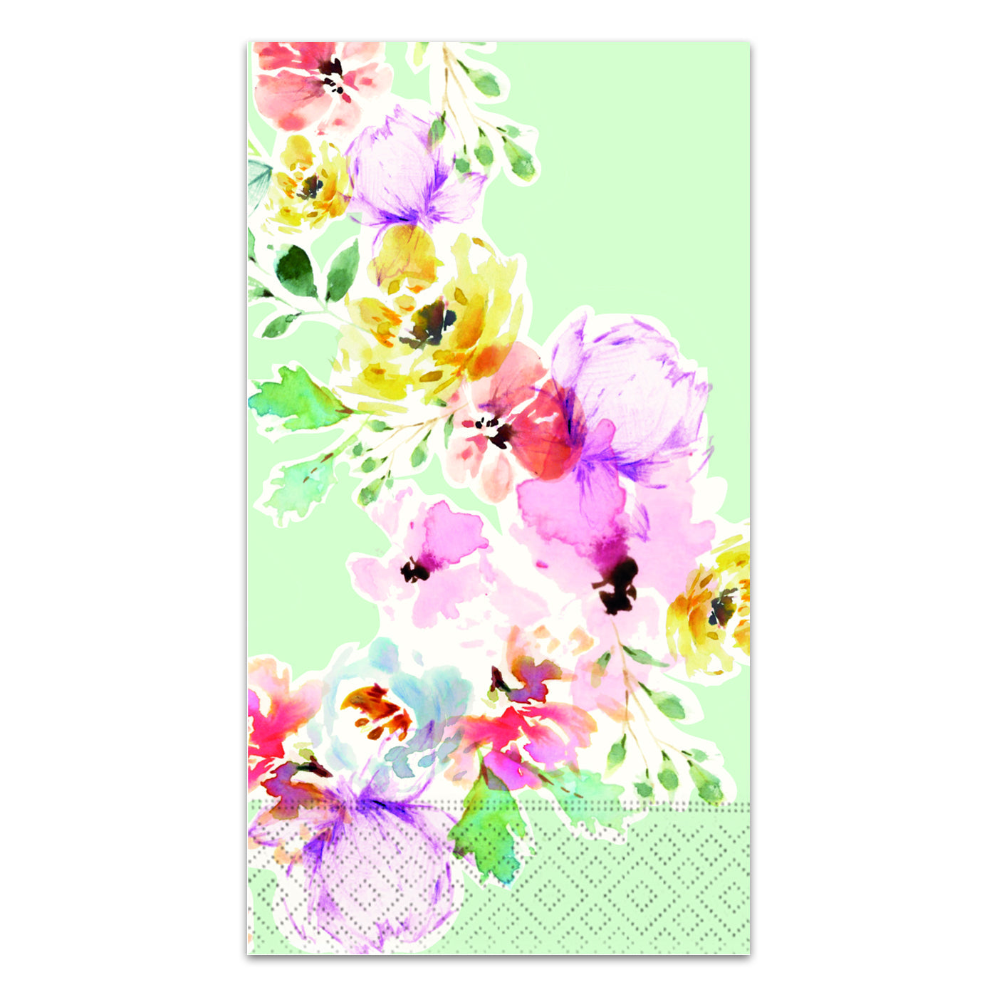Delightful Blooms Paper Guest Towels - Buffet Napkins
