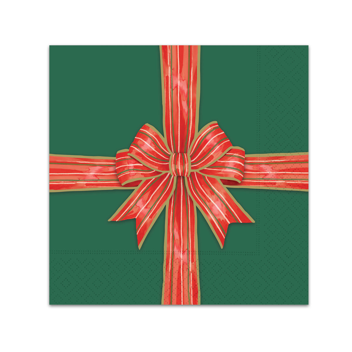 Bow-tied Christmas Paper Beverage Napkins