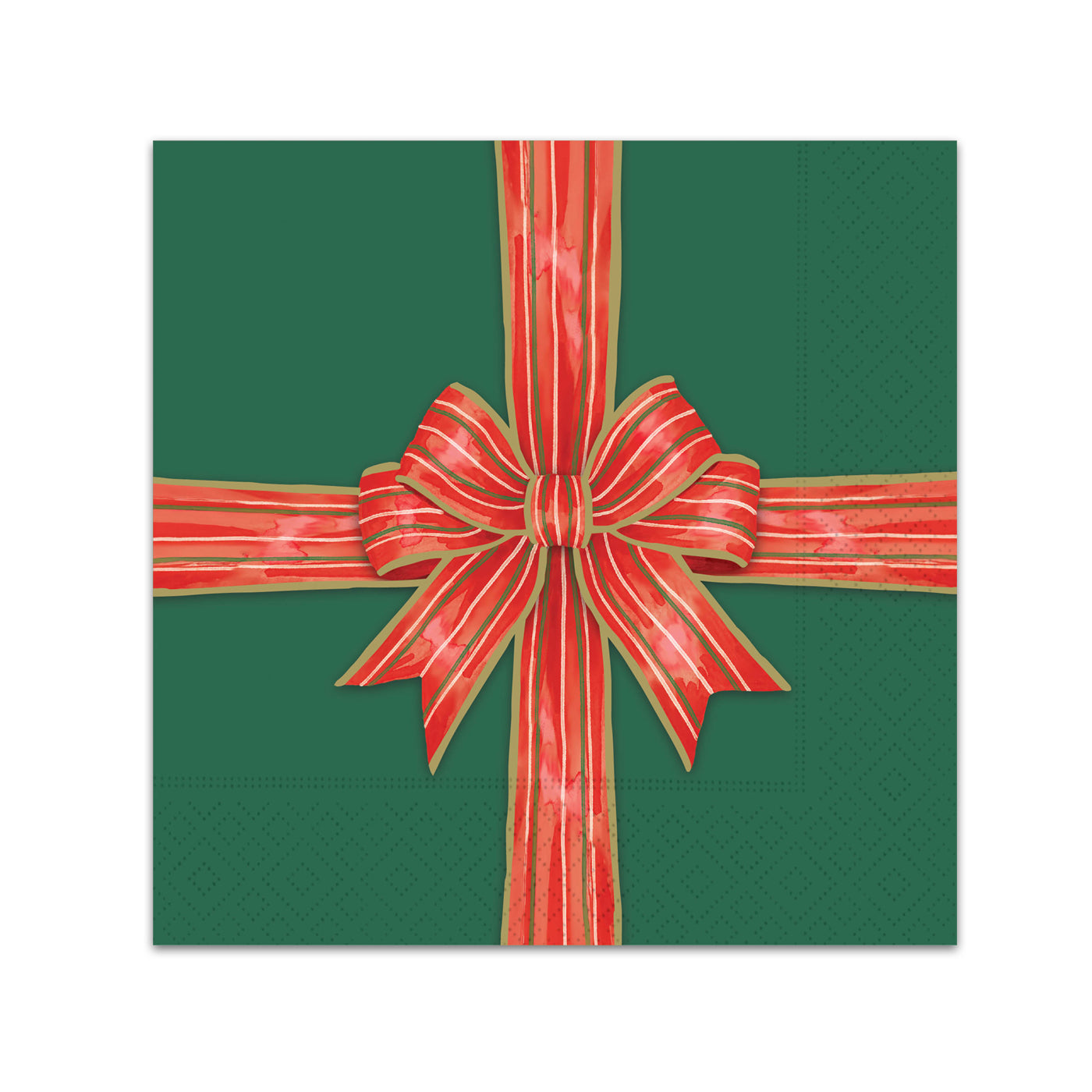 Bow-tied Christmas Paper Beverage Napkins